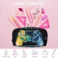 thumbnail image 4 of PhooArto Pencil Case, Colors Gamer Controller Pattern Large Capacity Pencil Pouch Stationery Pen Bag, 4 of 7
