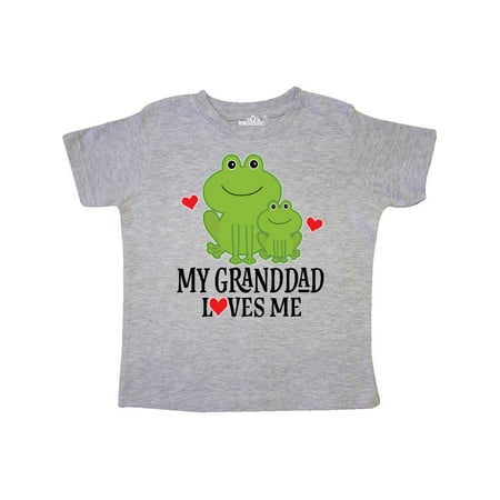 

Inktastic My Granddad Loves Me Frog Gift Toddler Boy Girl T-Shirt