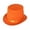 Orange, variant on Wdgfv Universal Trilby Hat for Gentlemen Magicians Carnivals Trilby Hat Thicken Flat Top Hat for Gentlemen Casual Gathering Yellow S