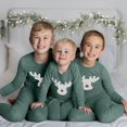thumbnail image 1 of Pijamas Herrnalise para niños pequeños, bebés, niños y niñas, con ciervos navideños, camisetas y pantalones, pijamas, conjuntos de ropa de dormir, 1 of 8