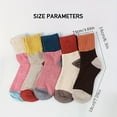 thumbnail image 5 of BAOLE 5-Pack Women's Winter Warm Knit Socks - Geometric Pattern Angora Rabbit Blend All Season Comfort Hand Wash Only, 5 of 6