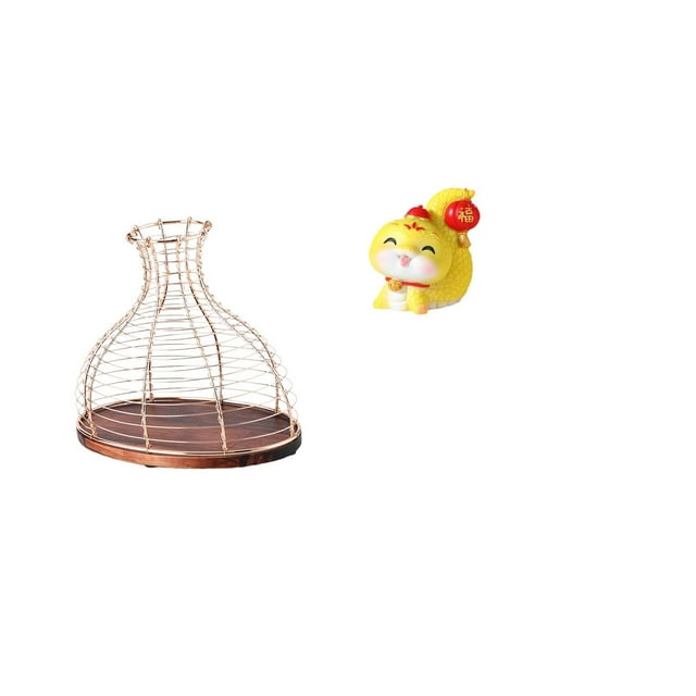 Elegante Y Moderno Portacorchos De Vino Y Estatua De Serpiente De Dibujos Animados, Jarrón De Resina, Figura Decorativa Multiusos única Para Estante De Cocina, Mesa, Centro De Mesa,