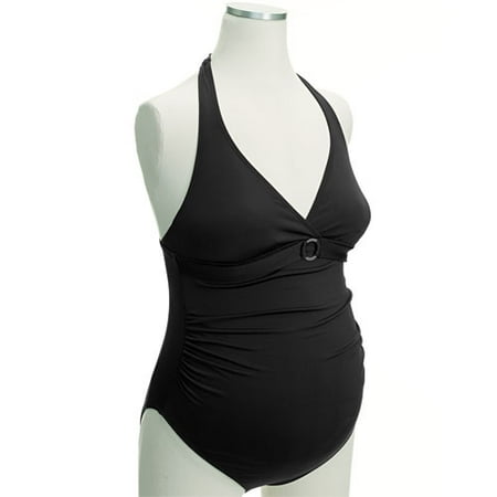 Maternity Halter One-Piece Swimsuit