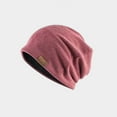 thumbnail image 2 of Prolriy Beanies Hats Men Men Womens Autumn and Winter Square Pile Hat Lattice Pile of Hats Retro Warm Fashion Hat Hats for Men Red, 2 of 3