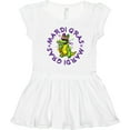 thumbnail image 3 of Inktastic Mardi Gras 2021 Party Alligator Girls Toddler Dress, 3 of 5