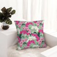 thumbnail image 6 of Yiaed Orchids Flowers Print Pillow Covers Super Soft Decorative Square Throw Pillow Covers Case Cushion Covers for Sofa Couch Bedroom Car Decor（No pillow core）-24"x24", 6 of 7