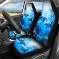 thumbnail image 3 of Uourmeti Dolphins Car Seat Covers Full Set 3 Pack, Car Seat Cover Full Set Polyester Protect Easy to Install for Cars Trucks most Cars, 3 of 10