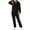 Black, variant on Fleece Jumpsuits Pajamas for Women Plus Size Sherpa Fuzzy Zip up Onesie Sleepwear Hoodies Romper