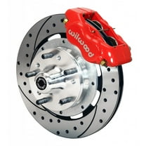 Wilwood 140-7675-DR: Automotive Brakes Forged Dynalite Kit, Drilled Rotors, Front, Red