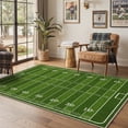 thumbnail image 3 of GENIMO 8'x10' Area Rug for Living Room, Washable Rug Non Slip Soft Football Field Rug for Bedroom Dining Room Home Office, Lawn Green, 3 of 8