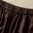 thumbnail image 4 of Lovskoo Cotton Linen Shorts for Women Knee Length Bermuda Shorts Solid Color Casual Loose Wide Leg Elastic Waist Pocket Shorts Coffee, 4 of 7