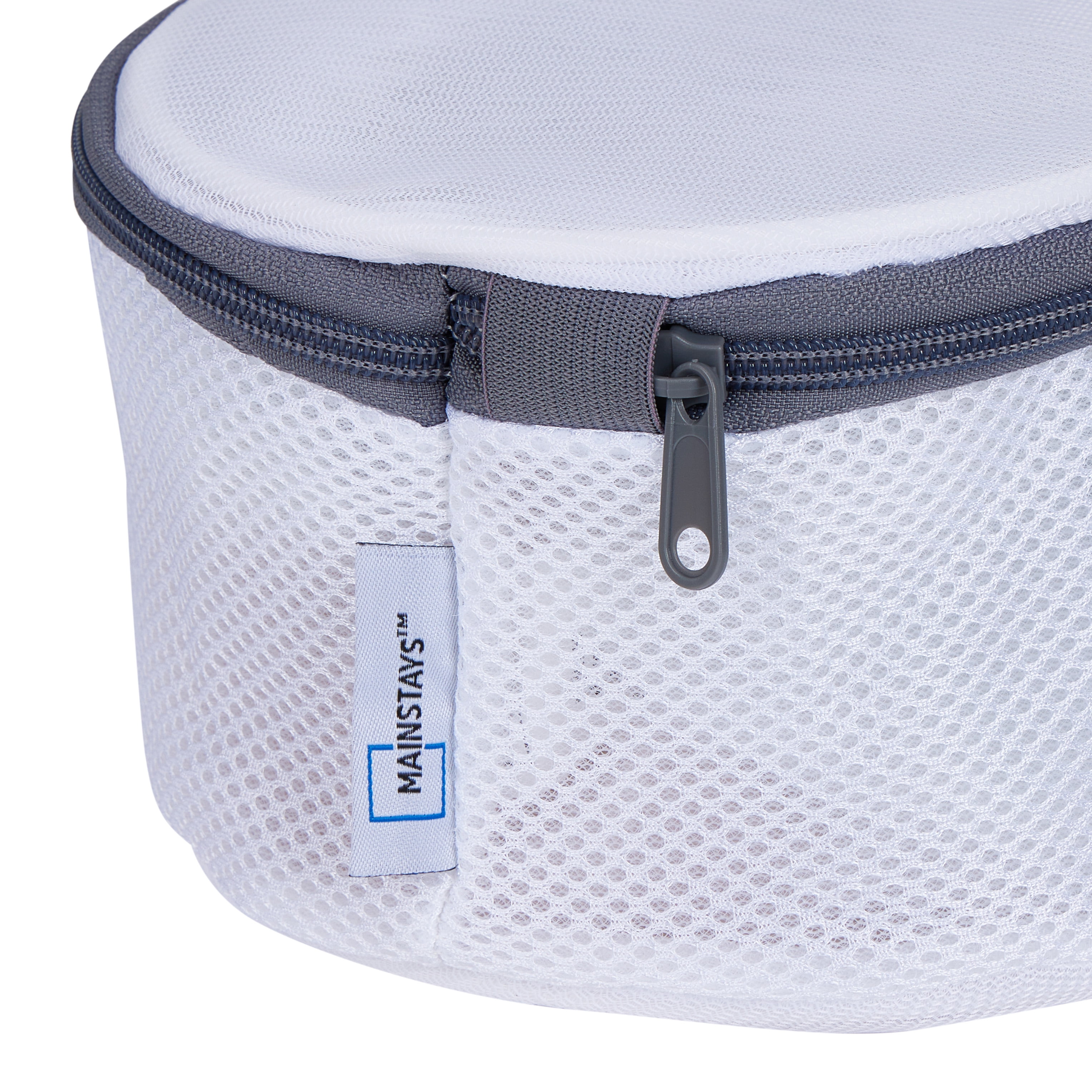 Mainstays Mesh Multi Size Bra Wash Bag, White