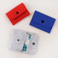 thumbnail image 3 of Felt Snap Button Coin Purse Portable Cute Card Holder Card Business Z5Z5, 3 of 6