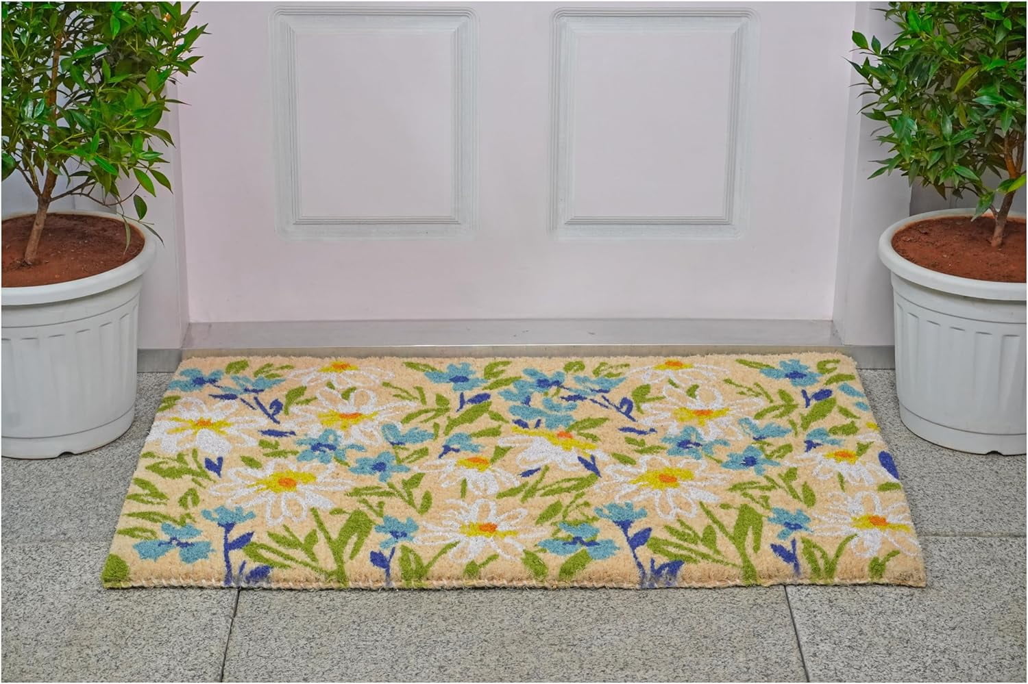 Calloway Mills 112841830 Fields of Daisy Doormat 18" x 30"