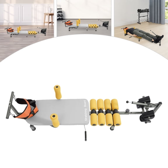 Vintoro 150kg/330.7lbs Back Traction Bed, Cervical Lumber Spine Traction Table, Dual-way Traction
