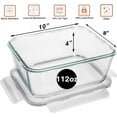 thumbnail image 3 of Recipiente de vidrio para alimentos Razab 3300 ml con tapa con cierre, 3 of 9