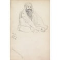 thumbnail image 2 of William Simpson 13x18 Black Ornate Wood Framed Double Matted Museum Art Print Titled - Dava Singh, Amritsar, 26 March 1860 (1860), 2 of 5