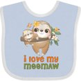 thumbnail image 3 of Inktastic Sloth I Love My Meemaw Boys or Girls Baby Bib, 3 of 4