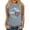 Gray, variant on Lovskoo 2024 Womens Summer Tops Sleeveless Round Neck Tank Tops Cute Graphic Printed Yoga Running Tee Shirts White L