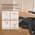 thumbnail image 3 of Ergonomic Office Chair with 3D Armrests & Dynamic Lumbar Support, Big and Tall Office Desk Chair, Adjustable High Back Mesh Computer Chair for Home Office, Black, 3 of 8