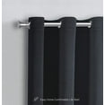 thumbnail image 3 of WPM Blackout Curtain Room Darkening Panels/Drapes for Living Room, Black Thermal Insulated Grommet Bedroom Window Draperies&nbsp;63 inch, 3 of 3
