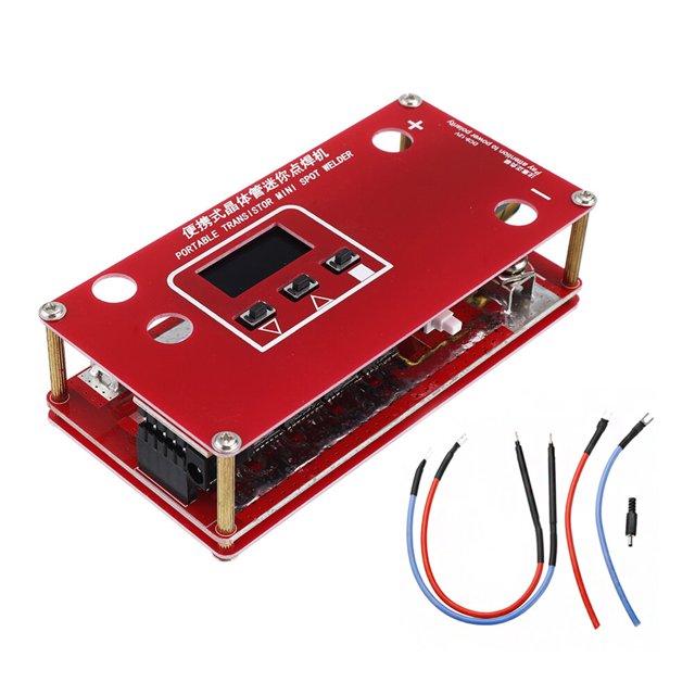 Máquina de soldadura por puntos Irfora KKmoon DIY Mini máquina de soldadura por puntos de válvula de cristal portátil 18650 Controlador de máquina de soldadura de celda de litio para batería de litio Irfora Máquina de soldadura por puntos