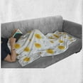thumbnail image 6 of Yellow Flower Soft Flannel Fleece Blanket, Seasonal Autumn Florets Chrysanthemum Fall Leaves Natural Grace Theme, Cozy Plush for Indoor and Outdoor Use, 50" x 70", Mustard Pale Grey, by Ambesonne, 6 of 6
