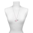 thumbnail image 3 of Delight Jewelry Silvertone 3-D Dove - Purple Heart Nurse Strong Zoe Necklace, 3 of 4