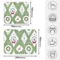 thumbnail image 2 of Ryvnso Christmas Reindeer and Wreath Dish Drying Mat for Kitchen Countertop 16x18 Small Dish Pad Drainer Rack Dish Sink Mats, 2 of 7