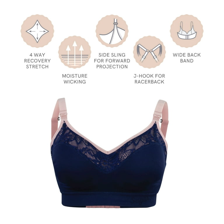 Sugar Candy LUX Wireless Nursing Bra (for F-K Cups), Maternity Seamless  Breastfeeding Bralette