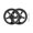 Black, Pair, variant on Mosiee for Brompton Folding Bike: 60mm Lightweight Aluminum Lightweight Wheels Silver, Pair