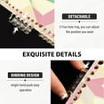 thumbnail image 3 of FORMRS 1-Subject Spiral Notebook 8" x 5" College Ruled 60 Refillable Sheet A5 Hard Cover, 2 Pack, Beige Symmetrical Stars, 3 of 7