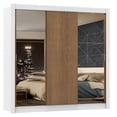 thumbnail image 1 of Ropero Closet Madesa Monaco 3 Puertas Correderas 2 con Espejo - Blanco/Marrón Madesa 10932E, 1 of 2