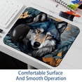 thumbnail image 6 of Wolf Desk Pad Mousepad, Square 8.3x9.8 Inch Non-Slip Rubber Bottom Printed Desk Mat, Suitable for Office and Gaming, 6 of 6