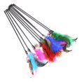 thumbnail image 5 of Juego de 5 palos de gato divertidos de gran oferta, ABS de plumas de mango corto con varita de cazador de campana pequeña para ejercicio, 5 of 5