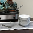 thumbnail image 4 of Gibson Home 7 Inch Fine Ceramic Bowls 12 Piece Set in Pearl, 4 of 6