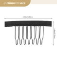 thumbnail image 2 of IFANLANDOR 50Pcs Small Hair Claw Clips with Black Fabric for Barber Shops Various Occasions, 2 of 8