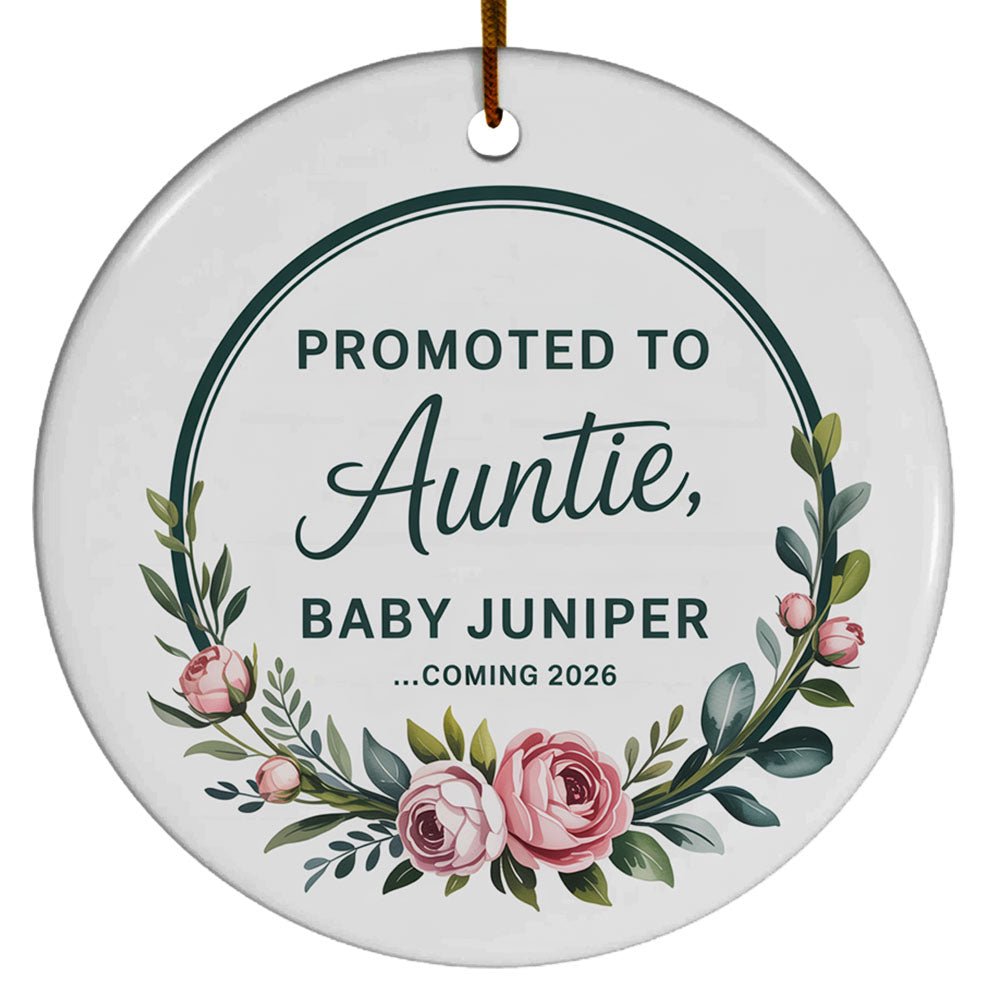 Photo Bump's First Christmas Ornament 2025, Baby Bump Sonogram Ultrasound Photo Christmas Ornament