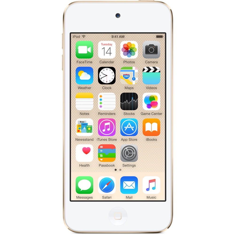 Apple Ipod Touch 6th Generation Wifi 64gb Gold Refurbished Walmart Com Walmart Com