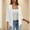 White, variant on Fesfesfes Women's Summer Blouses Open Front Cardigan Three Quarter Sleeves Tee 2025 Trendy Breathable Comfy Regular Office Layering Tops(Army Green,S)