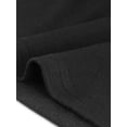 thumbnail image 5 of Top tipo túnica Allegra K con cremallera frontal plisada y cuello alto Negro XS, 5 of 5
