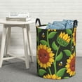 thumbnail image 6 of ZICANCN Laundry Basket Organizer, Cute Sunflowers Floral Bee Collapsible Hamper for Bathroom Bedroom Laundry Room, Medium Size, 6 of 7