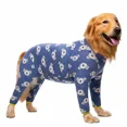 thumbnail image 5 of Miaododo Cotton Large Dog Clothes Pajamas Medium Dog  Costume Jumpsuits Clothes for Dogs 2020 Male Female Fully Covered Belly (Cartoon Animals,34(Chest 89cm)), 5 of 7