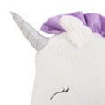 thumbnail image 4 of Little Love by NoJo 5" x 14.75" Unicorns Unicorn All Occasion Polyester Decorative Pillow , silver horn, 3D mane, novelty shape pillow, 4 of 6