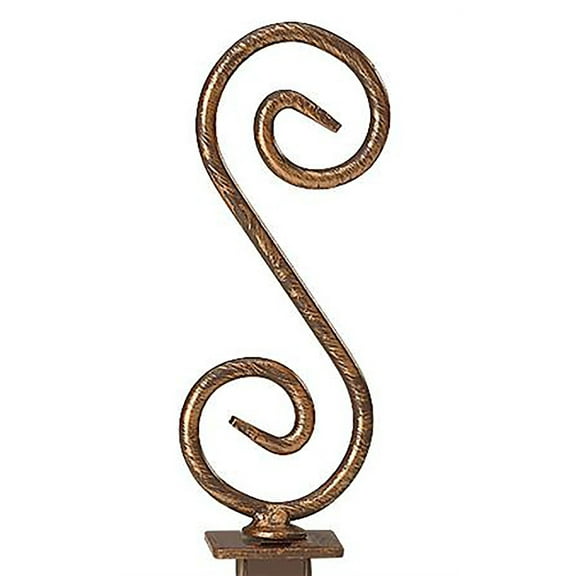 Boutique Cobblestone S-Shape Square Fitting Finial