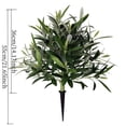 thumbnail image 4 of Outdoor Artificial Topiary Ball Trees 21.65" UV Protected Olive & Cedar with Spike, Lifelike Evergreen Bushes for Porch, Yard & Landscaping - All Weather Decor, 4 of 9