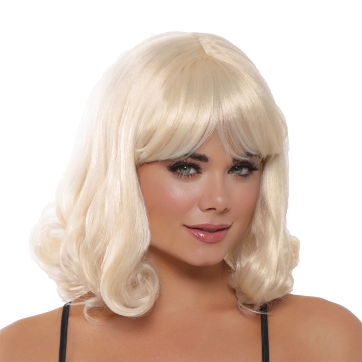 Ivory Blonde Halloween Wig Women Adult Costume Accessory