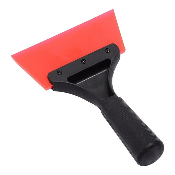 Escobilla de goma para limpieza de coches, multiusos, versátil y práctica, para cristales de ducha. Rojo