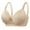 Beige, variant on Womens Adjustable Breathable D-Cup Bra - Wireless Design, Nylon Fabric, Sexy Lace Detailing, for Full-Busted Comfort and Support