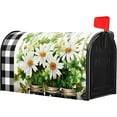 thumbnail image 3 of Buffalo Plaid Daisy Mailbox Covers Magnetic Spring Summer Floral Mailbox Covers Farmhouse Welcome Mailbox Cover Standard Size 21 x 18 Inch Waterproof Post Box Cover Wraps Garden Yard Decor for Outdoor, 3 of 6